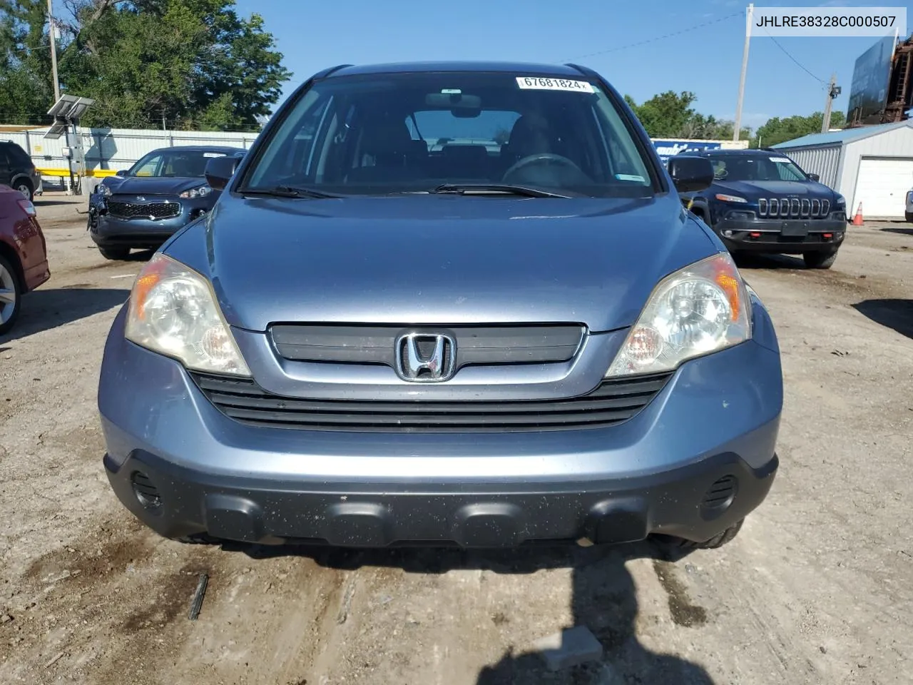 2008 Honda Cr-V Lx VIN: JHLRE38328C000507 Lot: 67681824