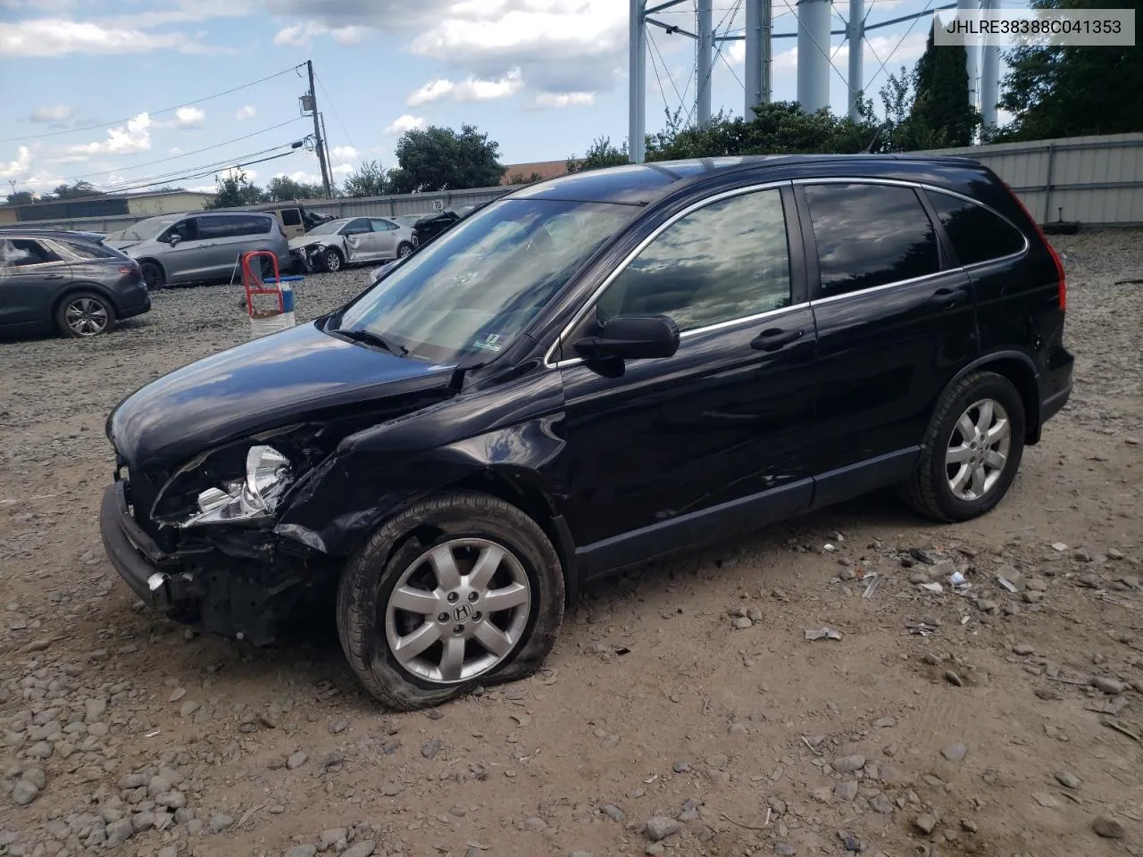 2008 Honda Cr-V Lx VIN: JHLRE38388C041353 Lot: 68099344