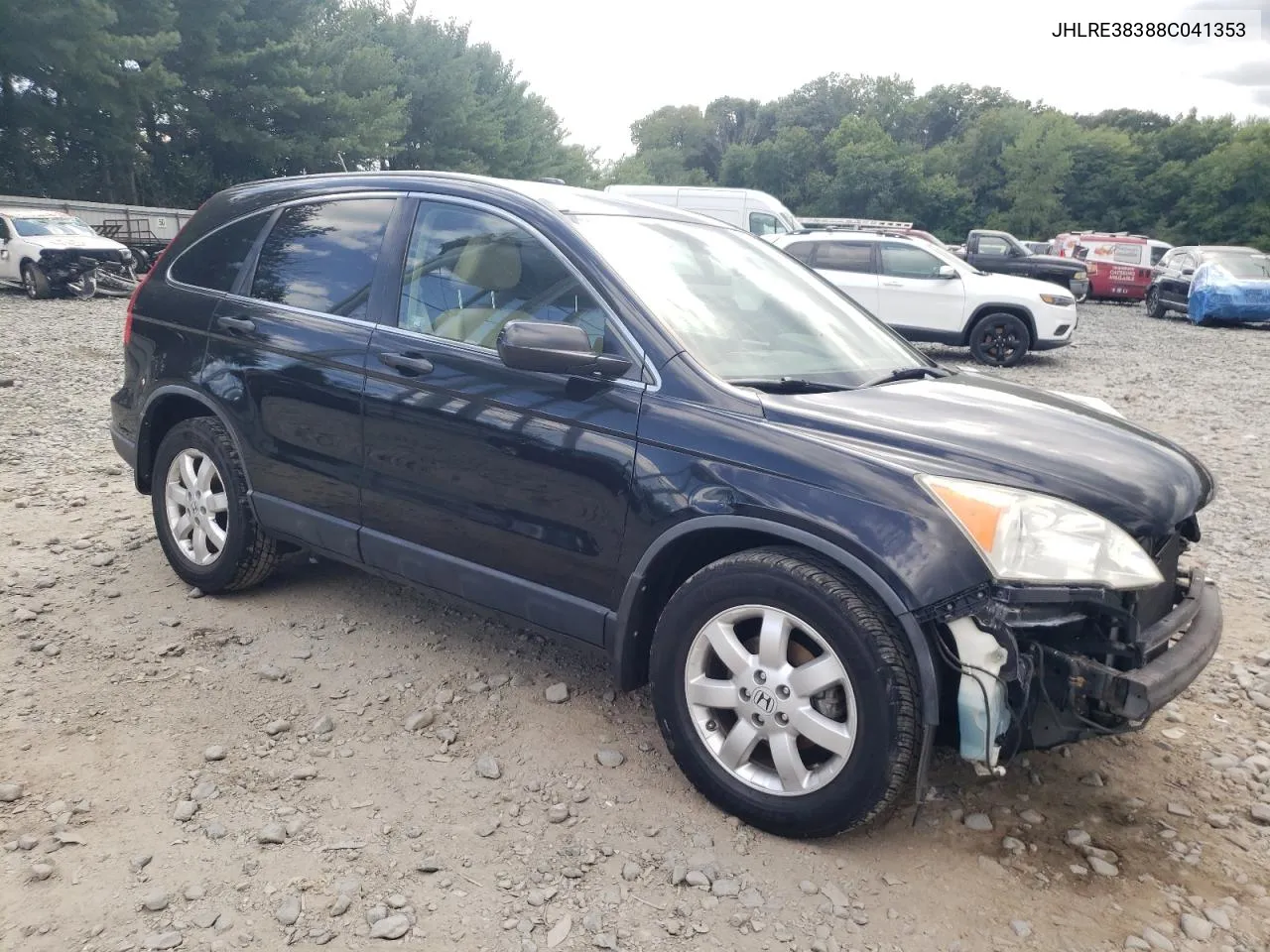 2008 Honda Cr-V Lx VIN: JHLRE38388C041353 Lot: 68099344