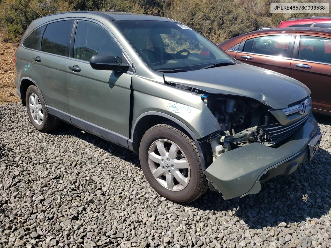 JHLRE48578C003538 2008 Honda Cr-V Ex