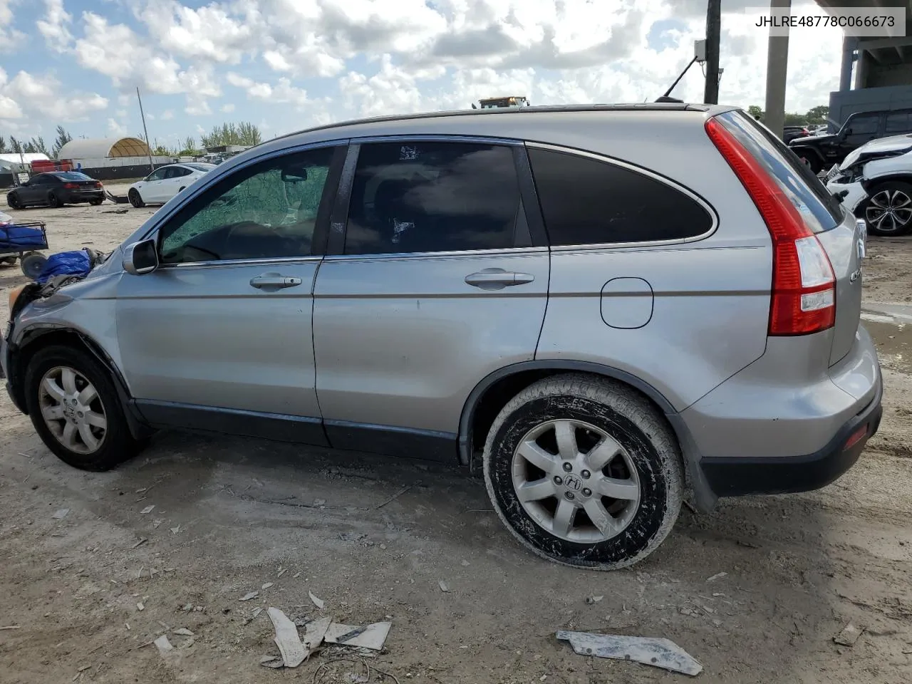 2008 Honda Cr-V Exl VIN: JHLRE48778C066673 Lot: 69031024