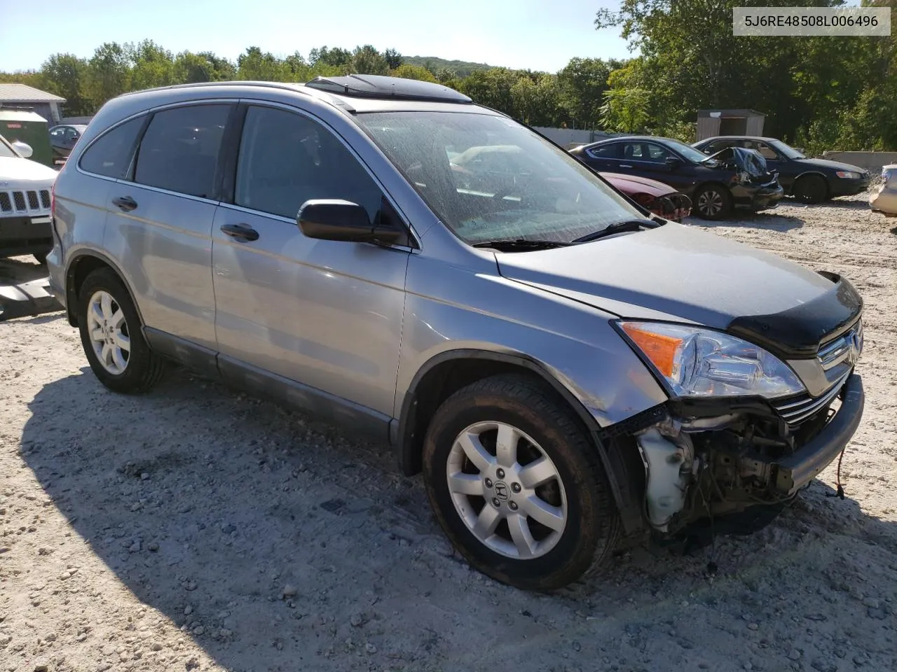 2008 Honda Cr-V Ex VIN: 5J6RE48508L006496 Lot: 69189344