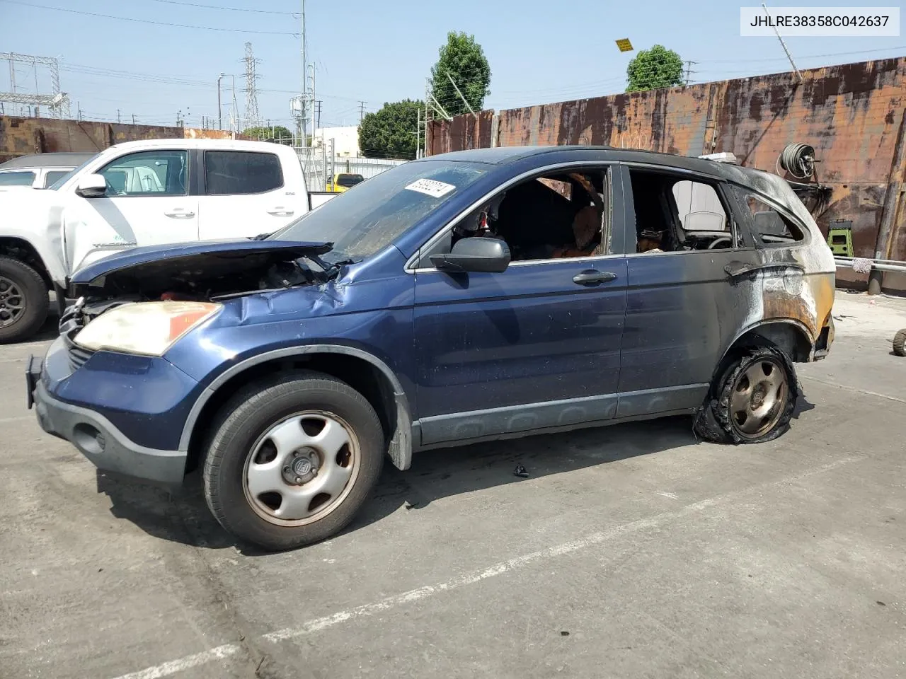 JHLRE38358C042637 2008 Honda Cr-V Lx