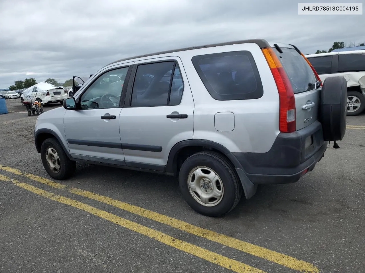 2008 Honda Cr-V Lx VIN: JHLRD78513C004195 Lot: 69926694