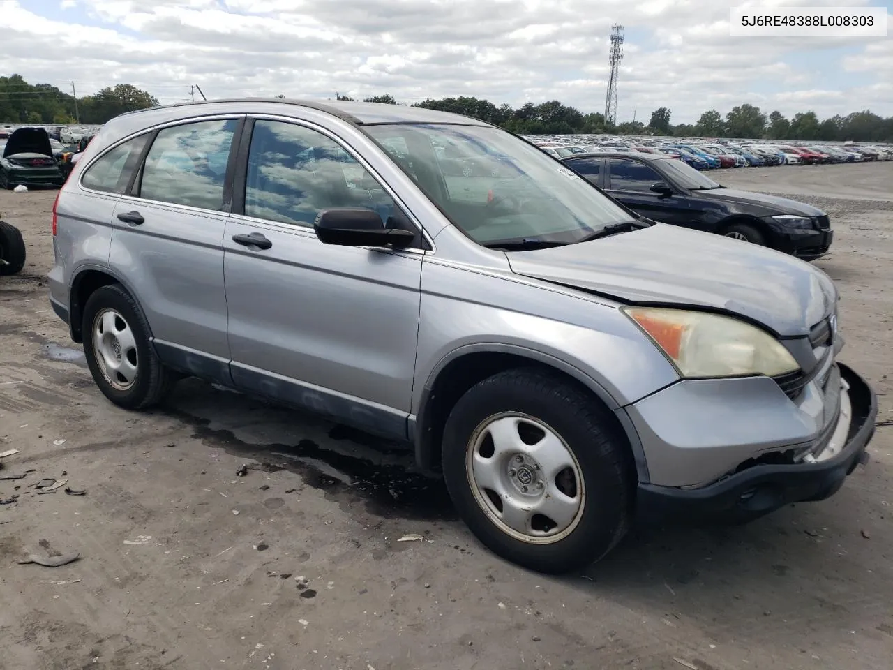 2008 Honda Cr-V Lx VIN: 5J6RE48388L008303 Lot: 70021194