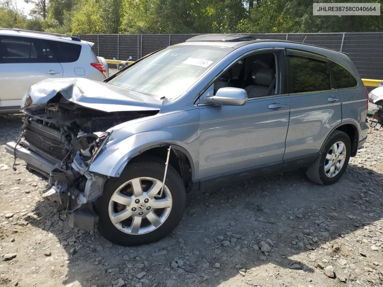 JHLRE38758C040664 2008 Honda Cr-V Exl