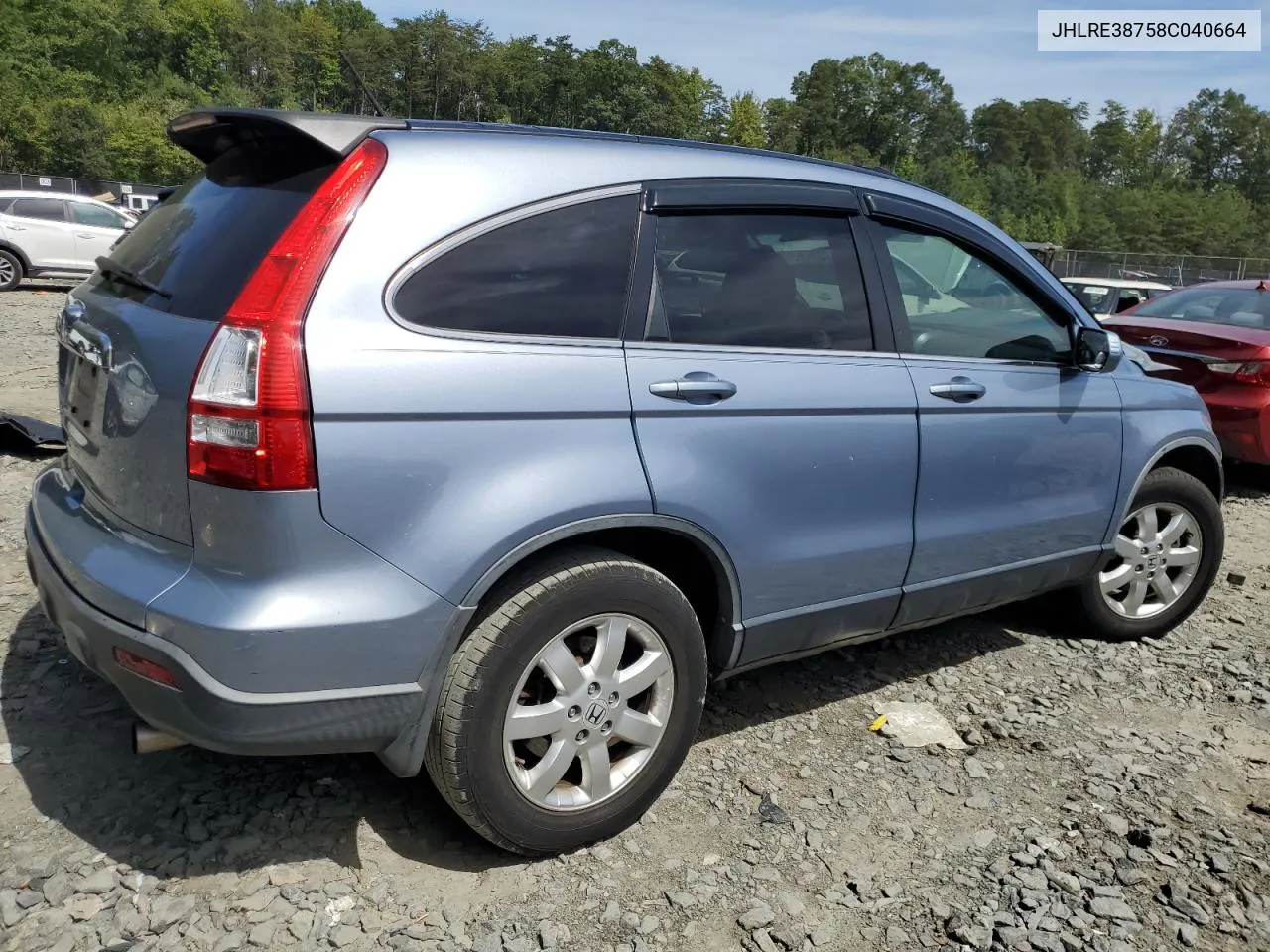 JHLRE38758C040664 2008 Honda Cr-V Exl