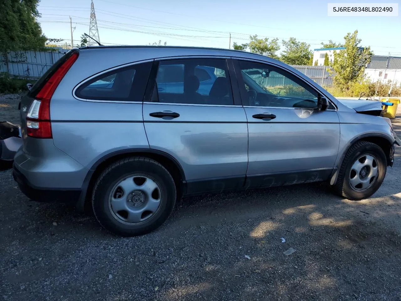 5J6RE48348L802490 2008 Honda Cr-V Lx