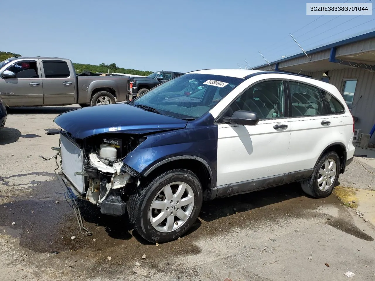 2008 Honda Cr-V Lx VIN: 3CZRE38338G701044 Lot: 70380604