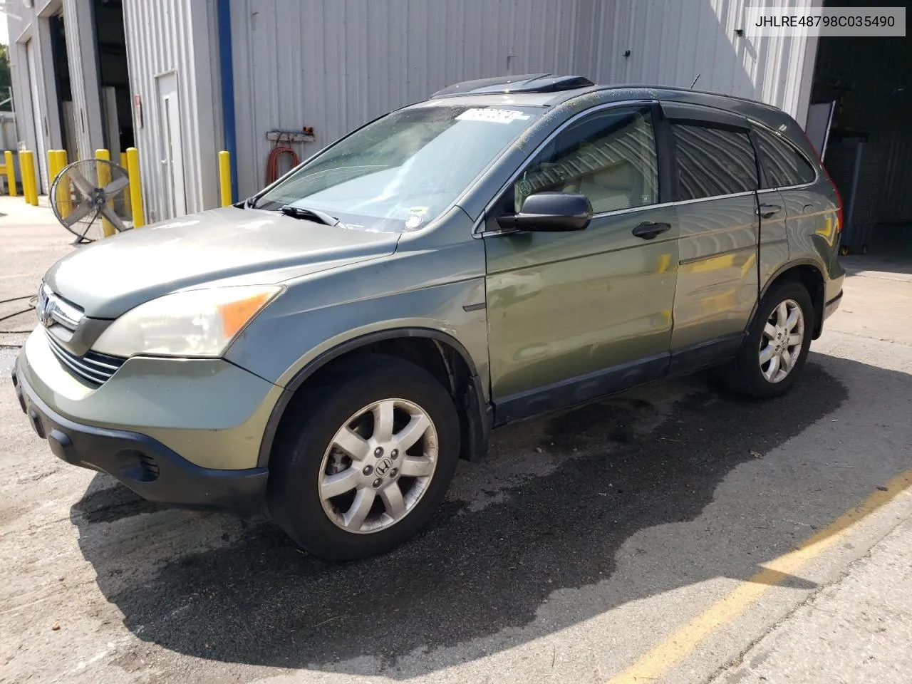 2008 Honda Cr-V Exl VIN: JHLRE48798C035490 Lot: 70472574