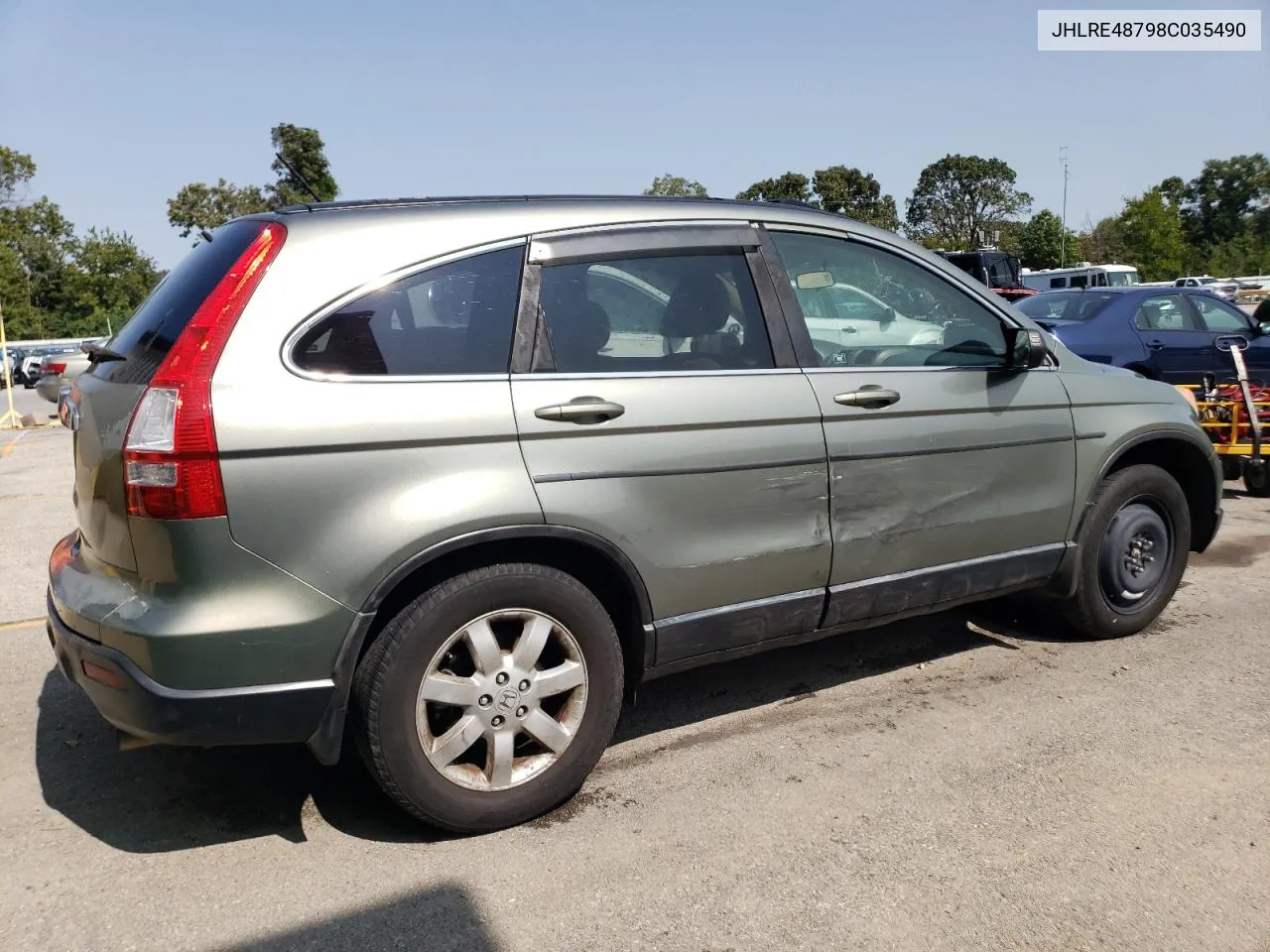 2008 Honda Cr-V Exl VIN: JHLRE48798C035490 Lot: 70472574