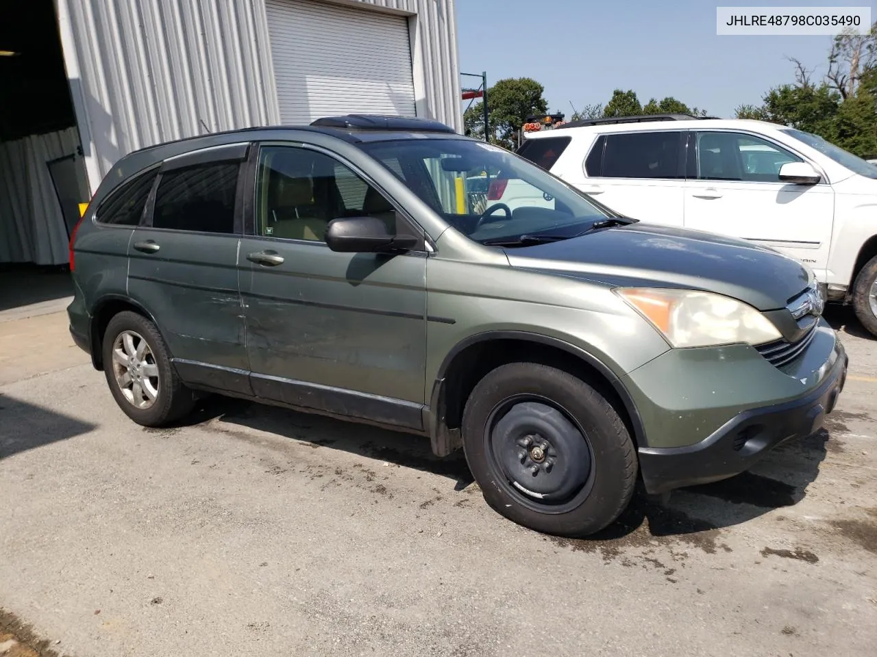 2008 Honda Cr-V Exl VIN: JHLRE48798C035490 Lot: 70472574