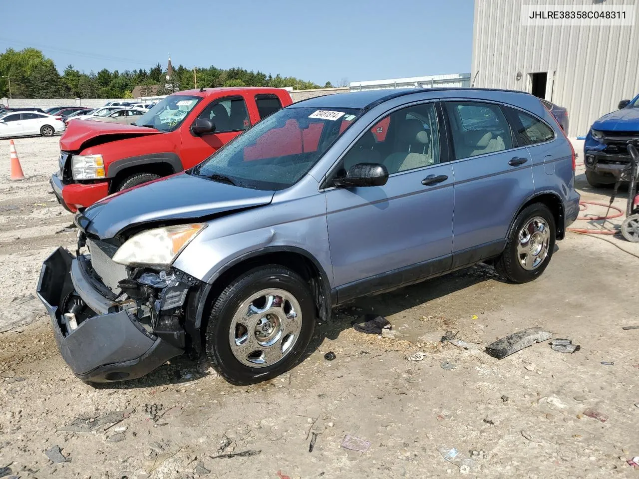 2008 Honda Cr-V Lx VIN: JHLRE38358C048311 Lot: 70481814