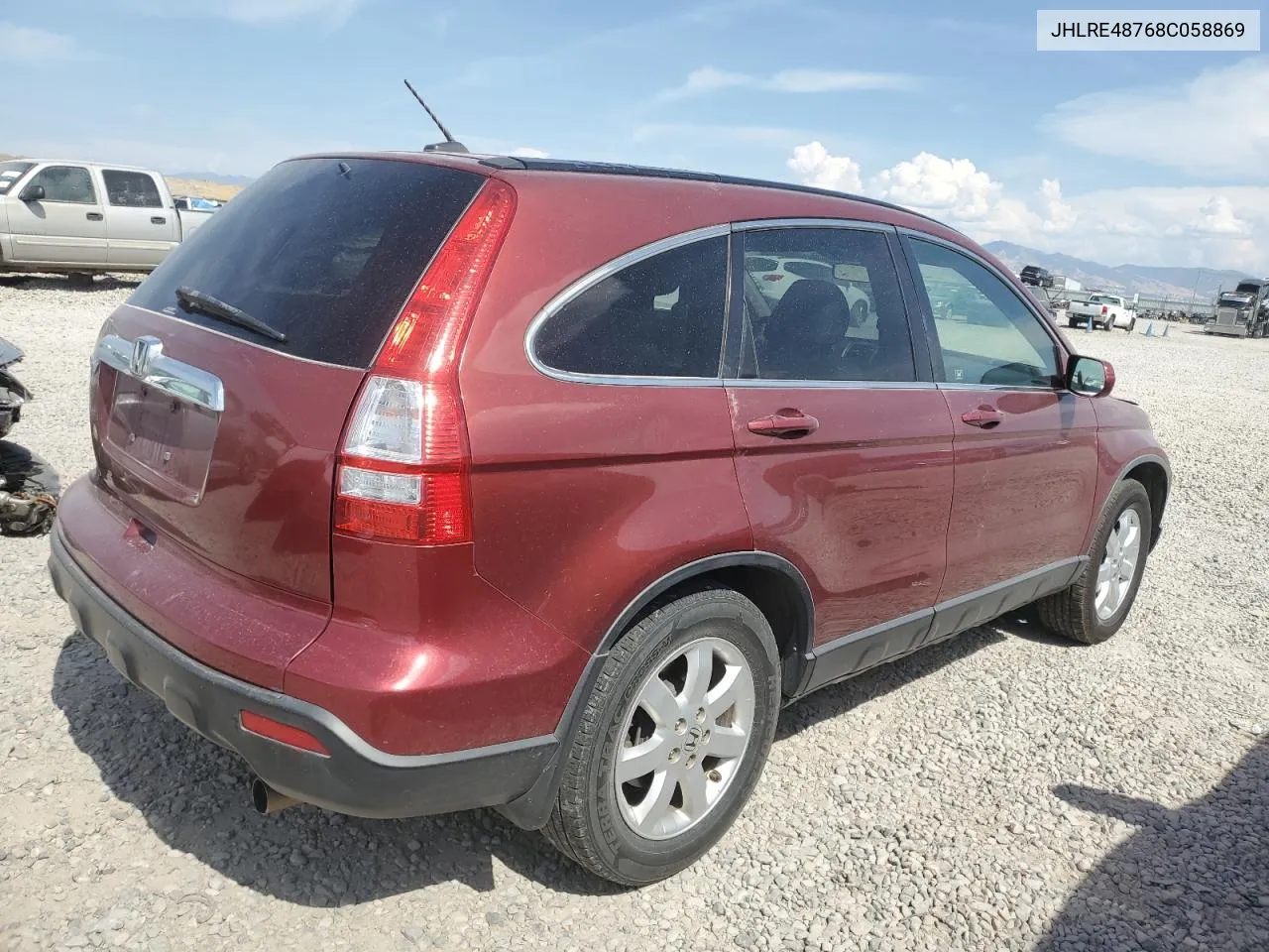 2008 Honda Cr-V Exl VIN: JHLRE48768C058869 Lot: 70490744