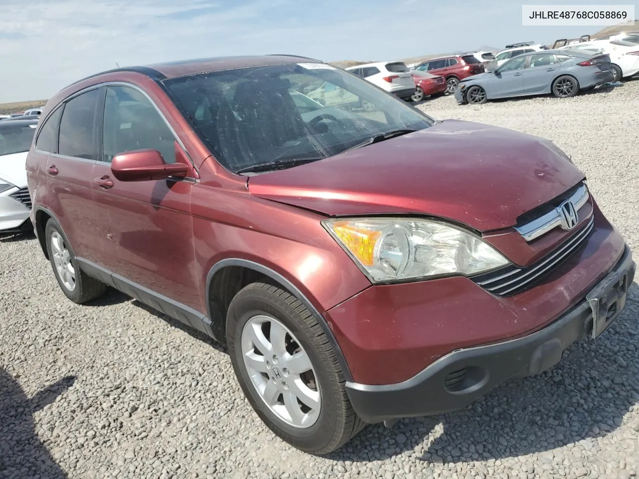 2008 Honda Cr-V Exl VIN: JHLRE48768C058869 Lot: 70490744