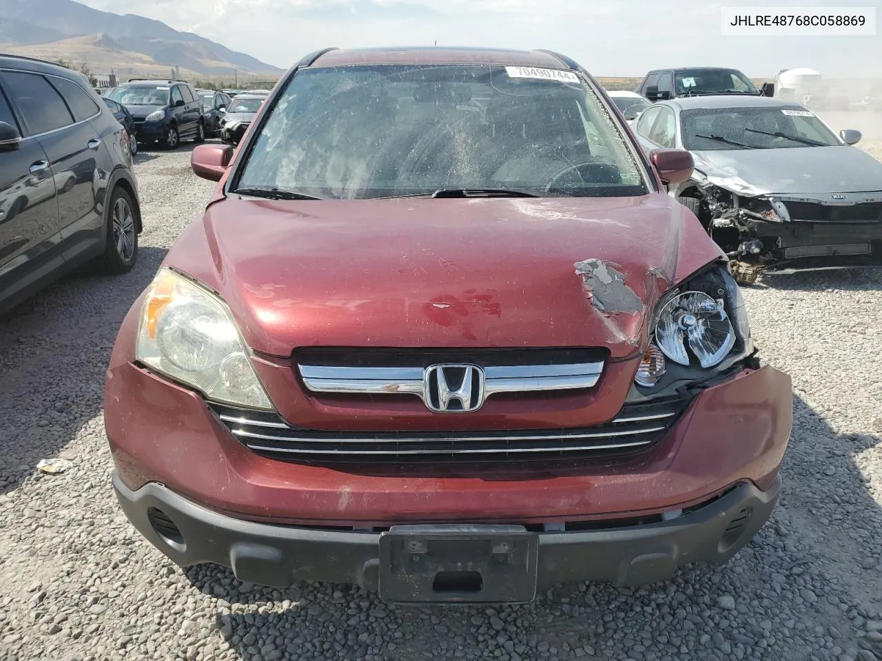 2008 Honda Cr-V Exl VIN: JHLRE48768C058869 Lot: 70490744