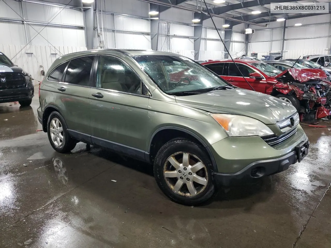 2008 Honda Cr-V Ex VIN: JHLRE385X8C031215 Lot: 70494604