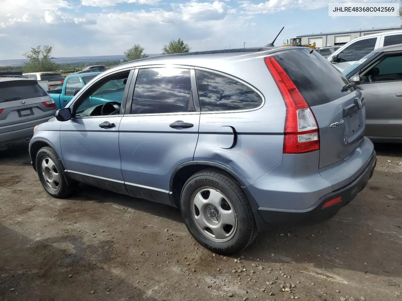 2008 Honda Cr-V Lx VIN: JHLRE48368C042569 Lot: 70722694