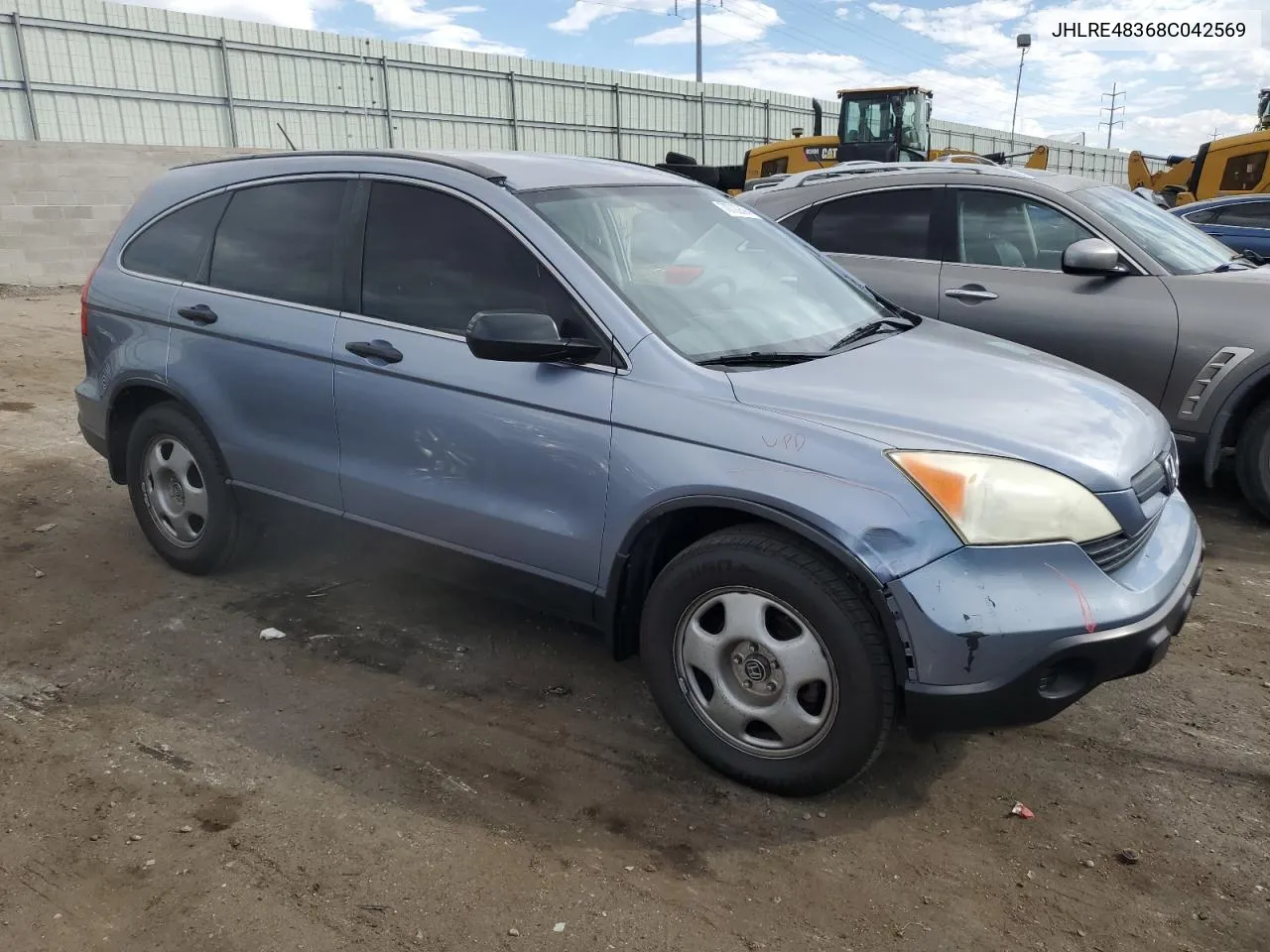 2008 Honda Cr-V Lx VIN: JHLRE48368C042569 Lot: 70722694