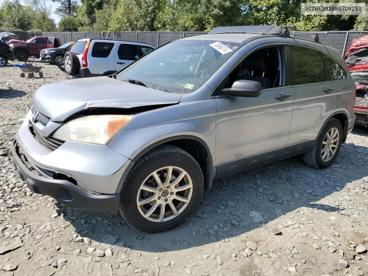 2008 Honda Cr-V Lx VIN: 3CZRE38388G709253 Lot: 70896014