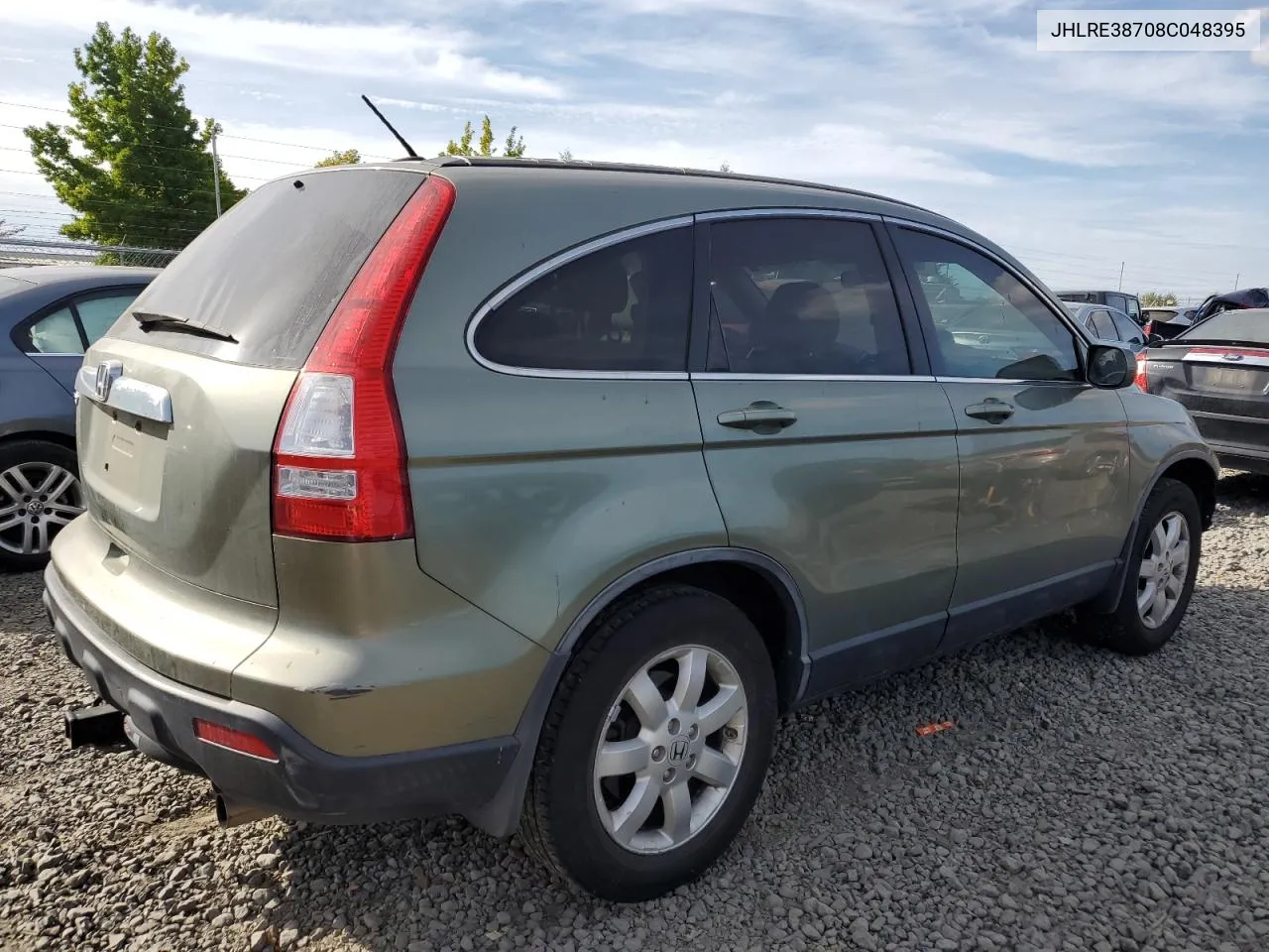 2008 Honda Cr-V Exl VIN: JHLRE38708C048395 Lot: 70981174