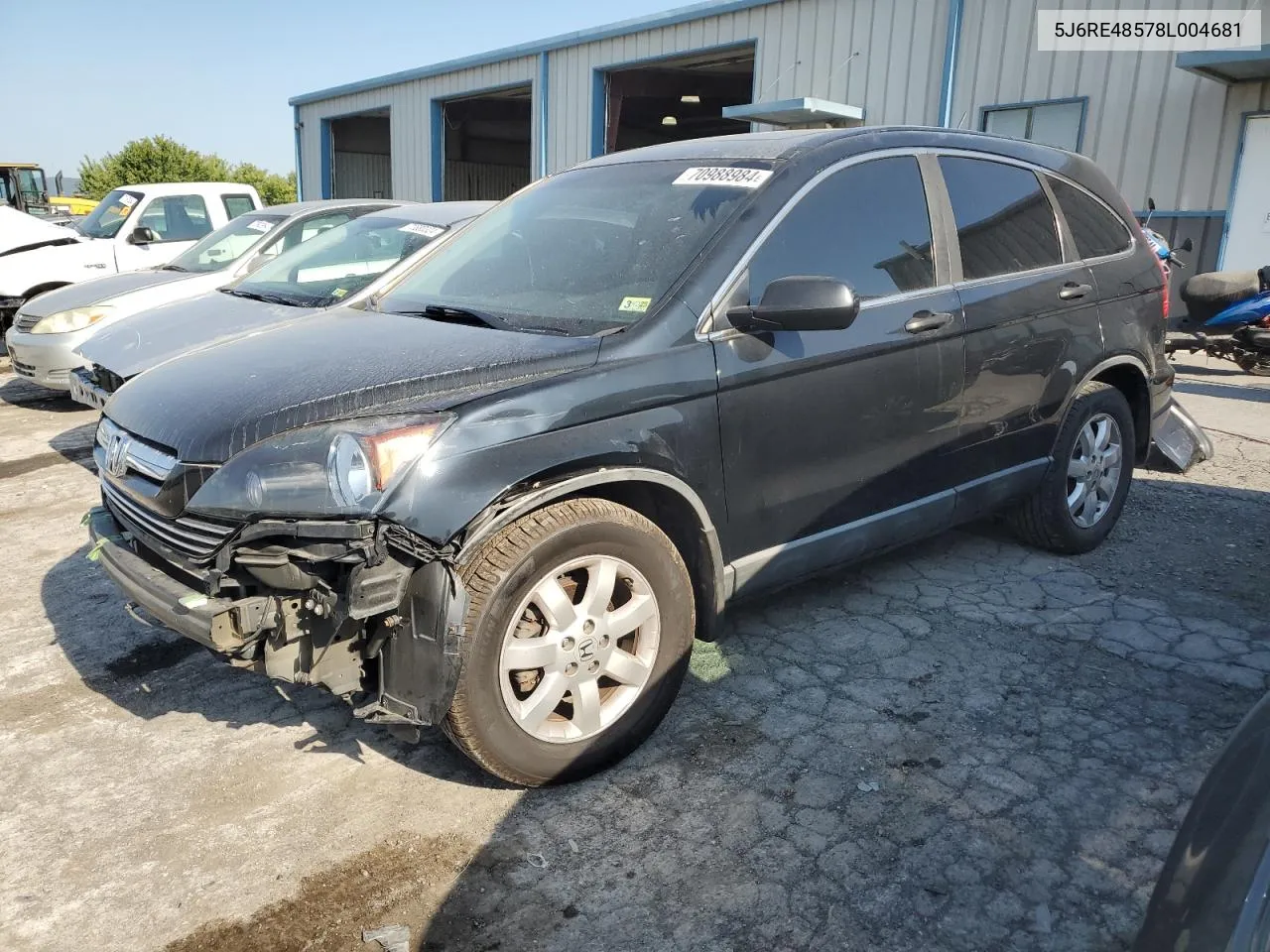 2008 Honda Cr-V Ex VIN: 5J6RE48578L004681 Lot: 70988984