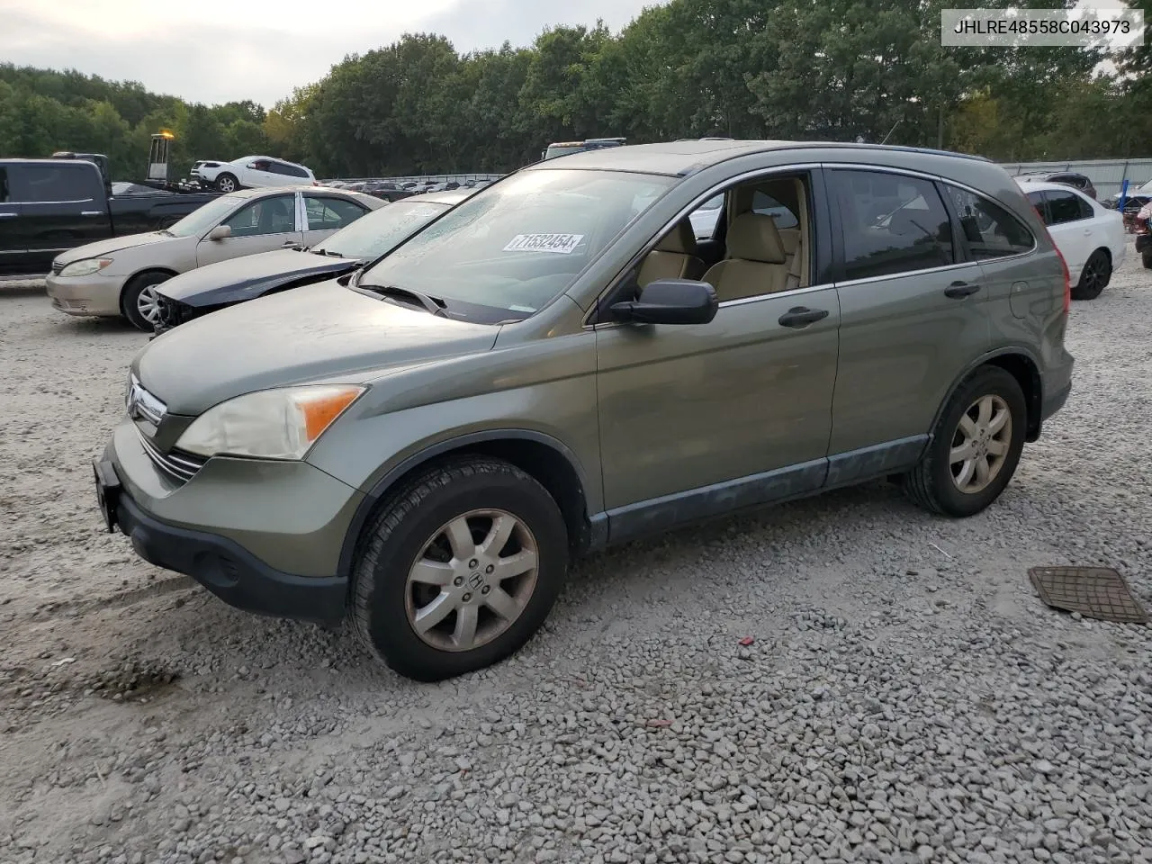 JHLRE48558C043973 2008 Honda Cr-V Ex