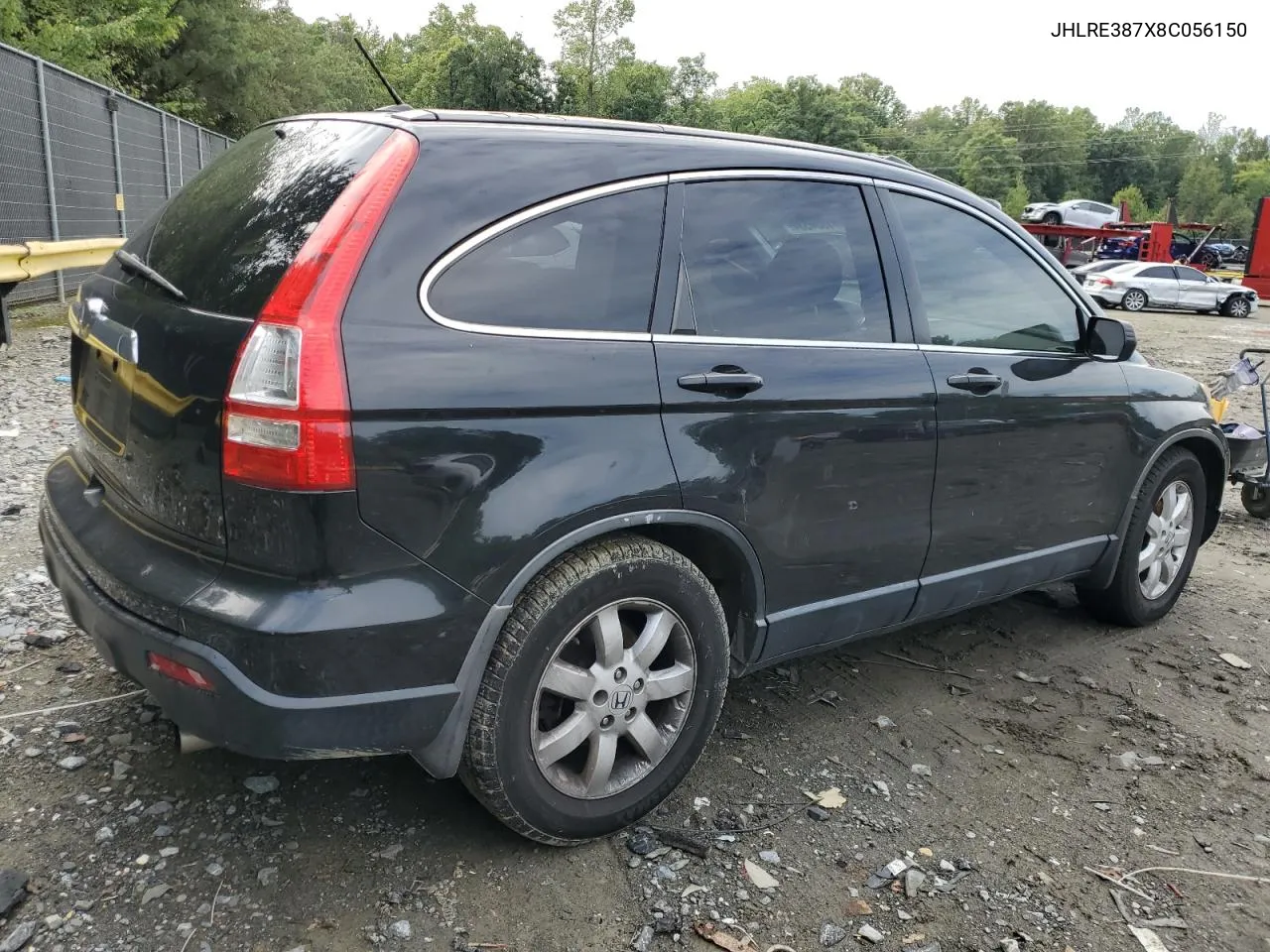 2008 Honda Cr-V Exl VIN: JHLRE387X8C056150 Lot: 71534534