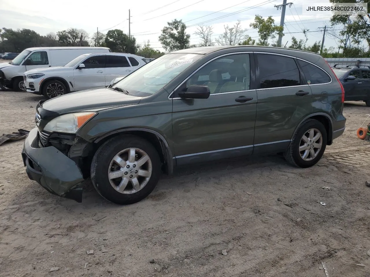 2008 Honda Cr-V Ex VIN: JHLRE38548C022462 Lot: 71638964