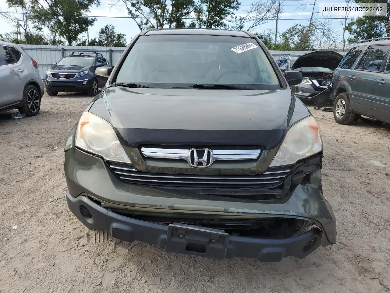 2008 Honda Cr-V Ex VIN: JHLRE38548C022462 Lot: 71638964