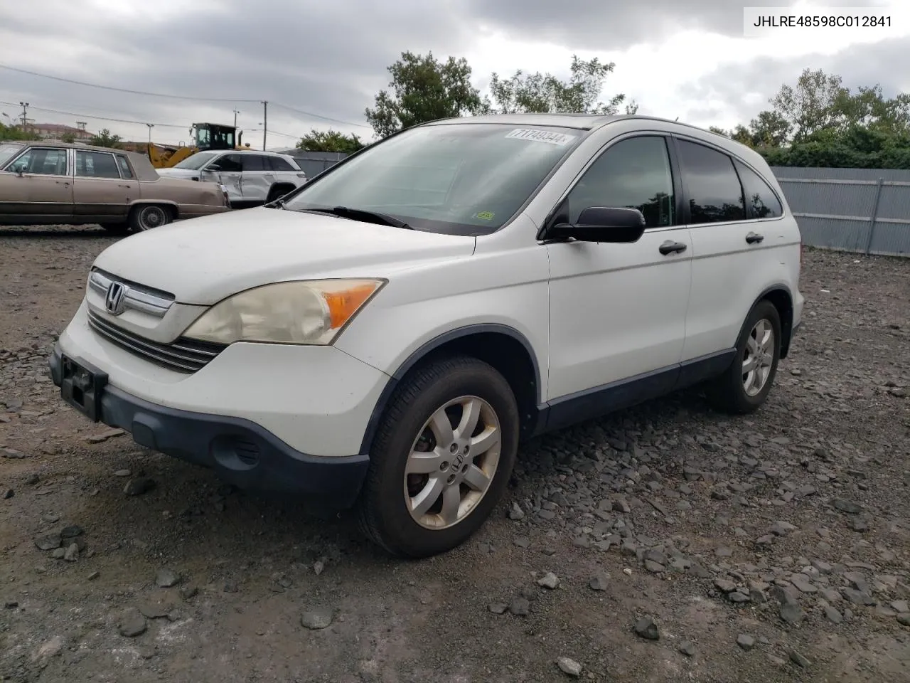 2008 Honda Cr-V Ex VIN: JHLRE48598C012841 Lot: 71749344