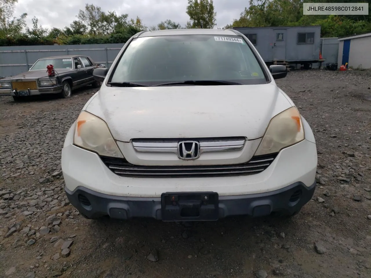 2008 Honda Cr-V Ex VIN: JHLRE48598C012841 Lot: 71749344