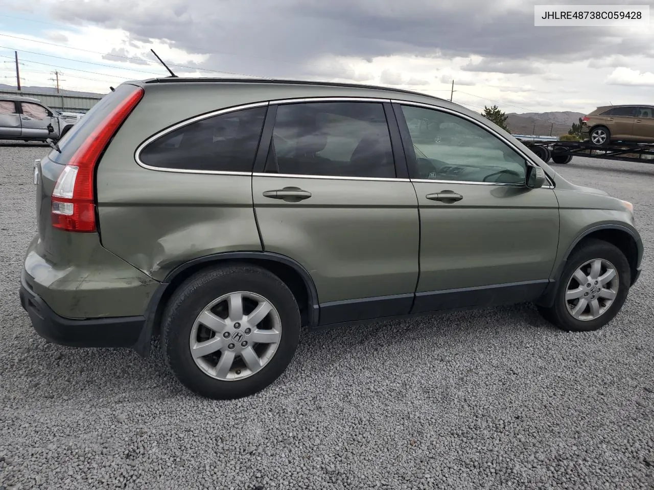 2008 Honda Cr-V Exl VIN: JHLRE48738C059428 Lot: 71890094