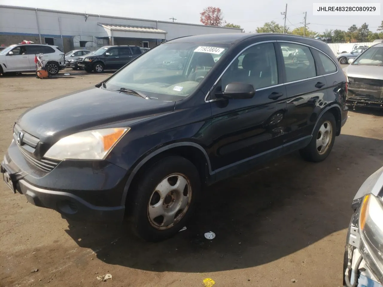 2008 Honda Cr-V Lx VIN: JHLRE48328C080929 Lot: 71923804