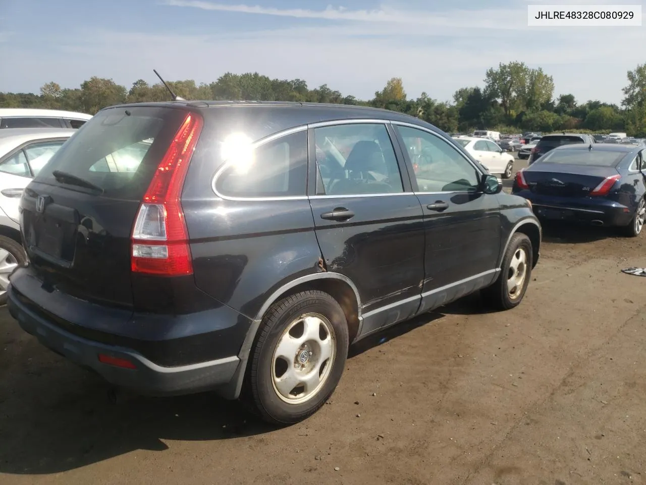 2008 Honda Cr-V Lx VIN: JHLRE48328C080929 Lot: 71923804