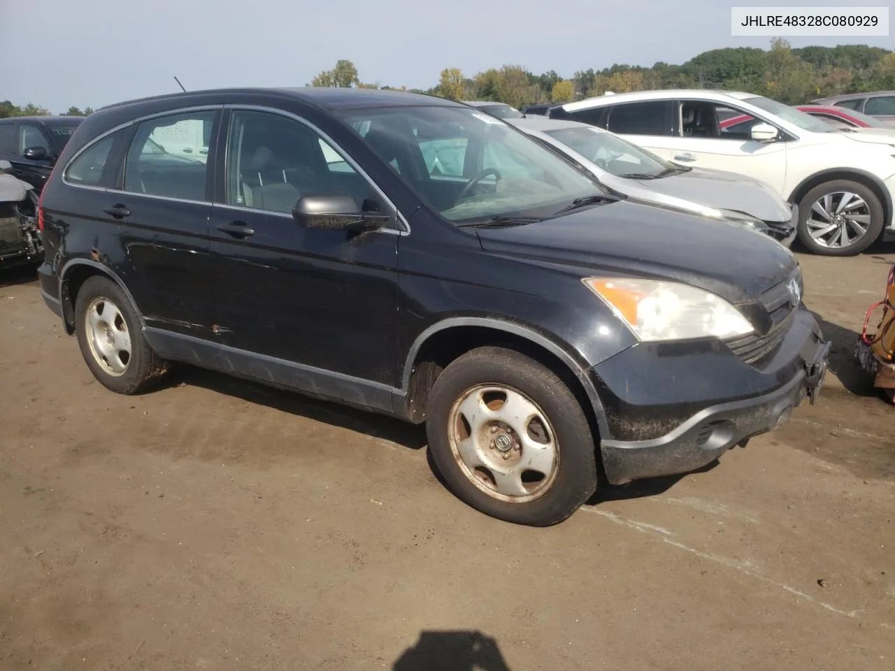 2008 Honda Cr-V Lx VIN: JHLRE48328C080929 Lot: 71923804