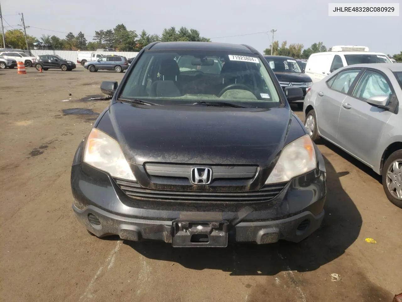 2008 Honda Cr-V Lx VIN: JHLRE48328C080929 Lot: 71923804