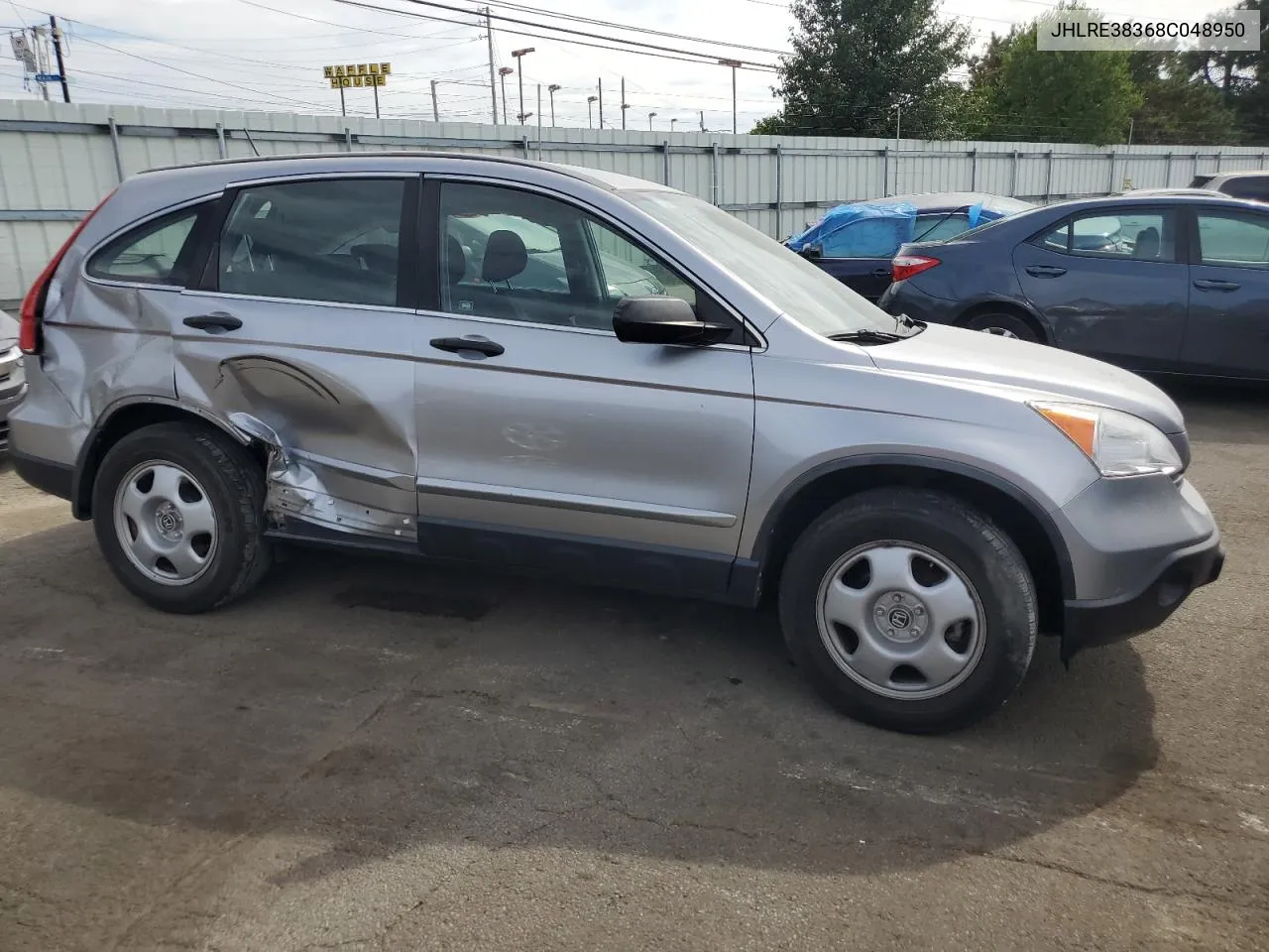 2008 Honda Cr-V Lx VIN: JHLRE38368C048950 Lot: 71935334