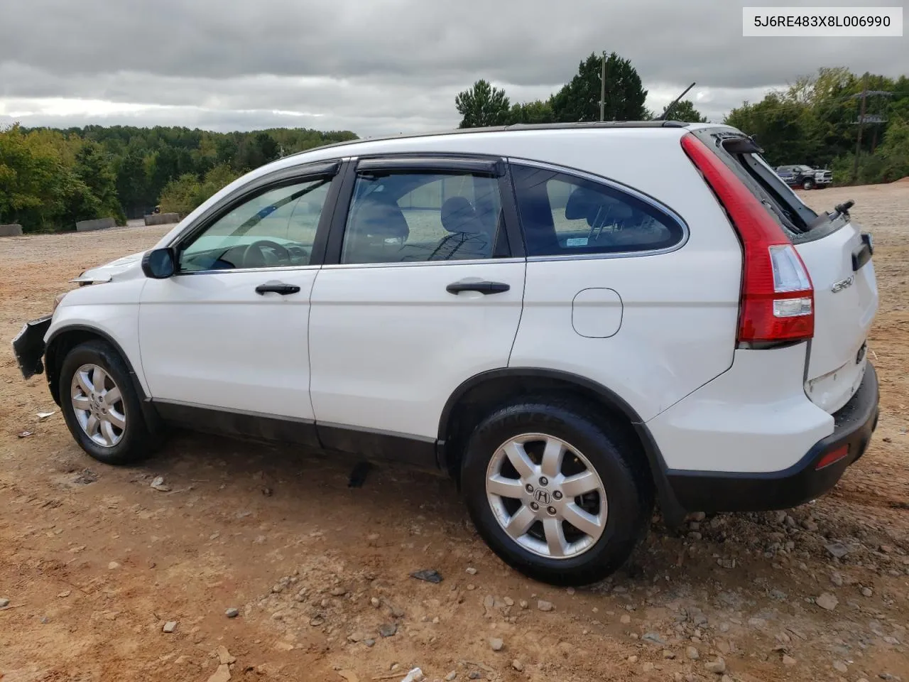 2008 Honda Cr-V Lx VIN: 5J6RE483X8L006990 Lot: 71951664