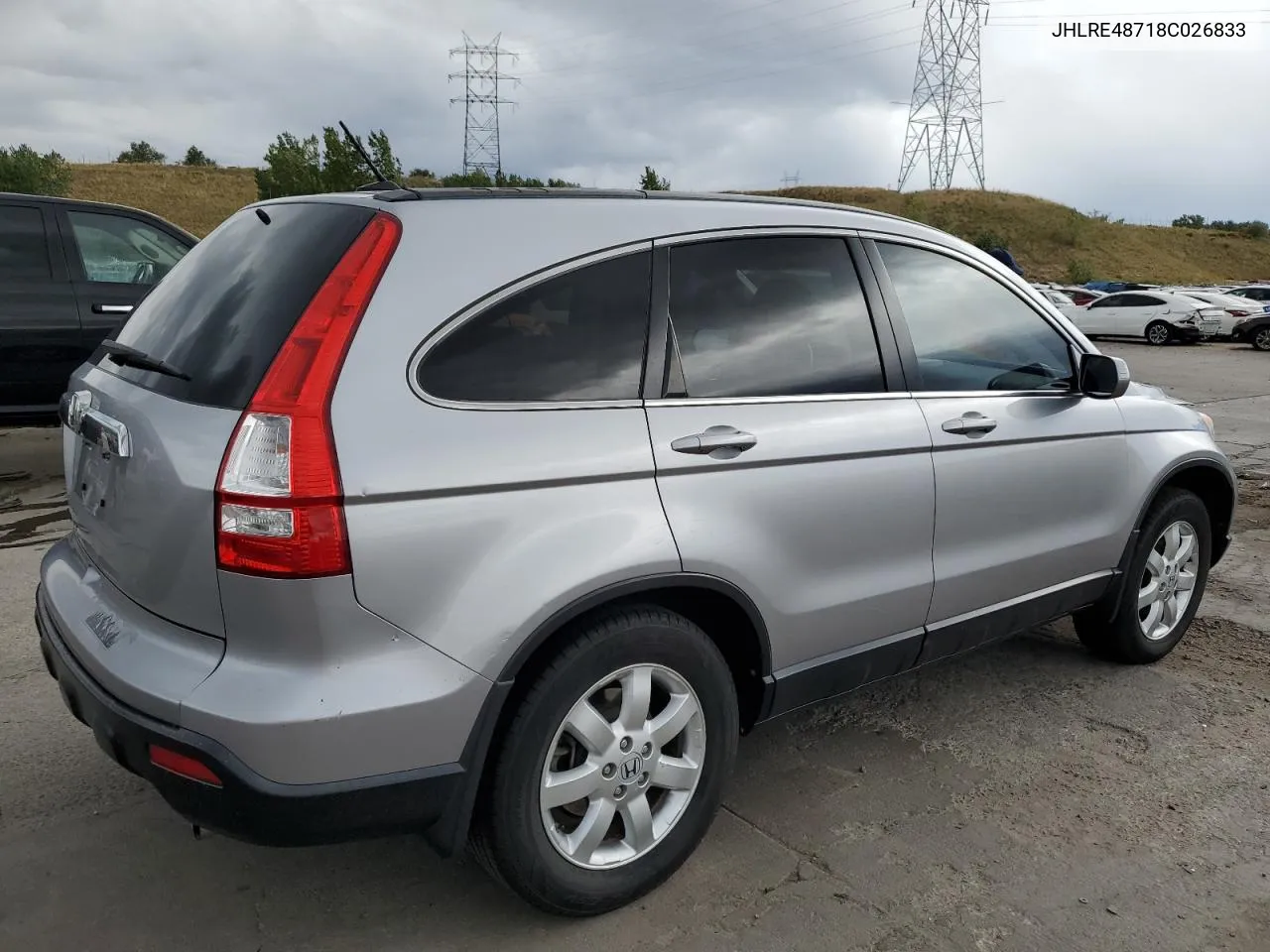 2008 Honda Cr-V Exl VIN: JHLRE48718C026833 Lot: 72074314