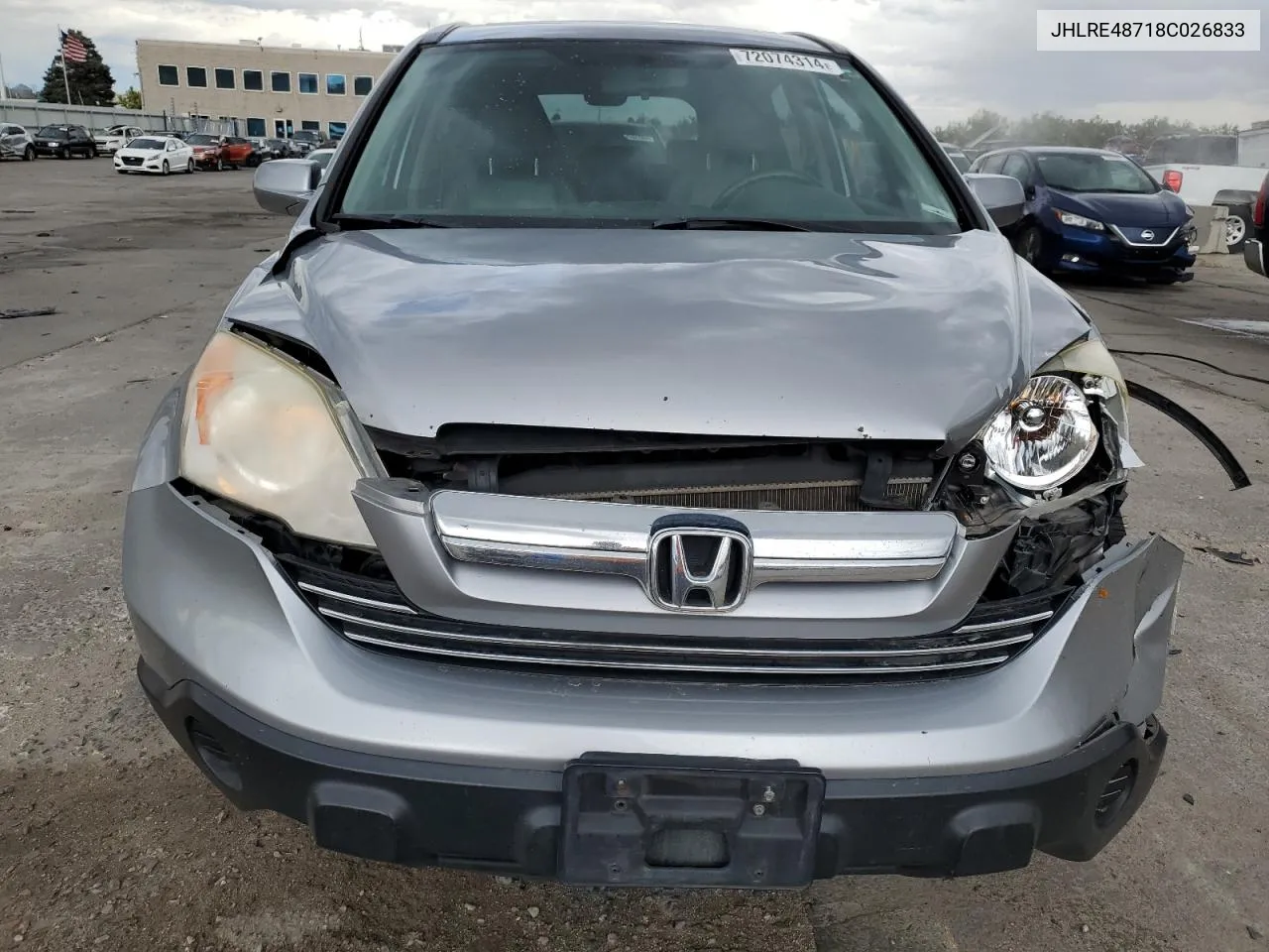 JHLRE48718C026833 2008 Honda Cr-V Exl