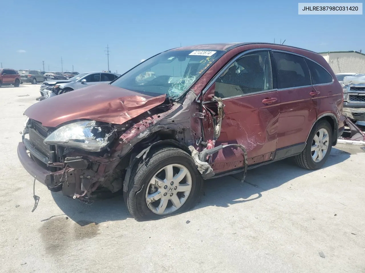 JHLRE38798C031420 2008 Honda Cr-V Exl