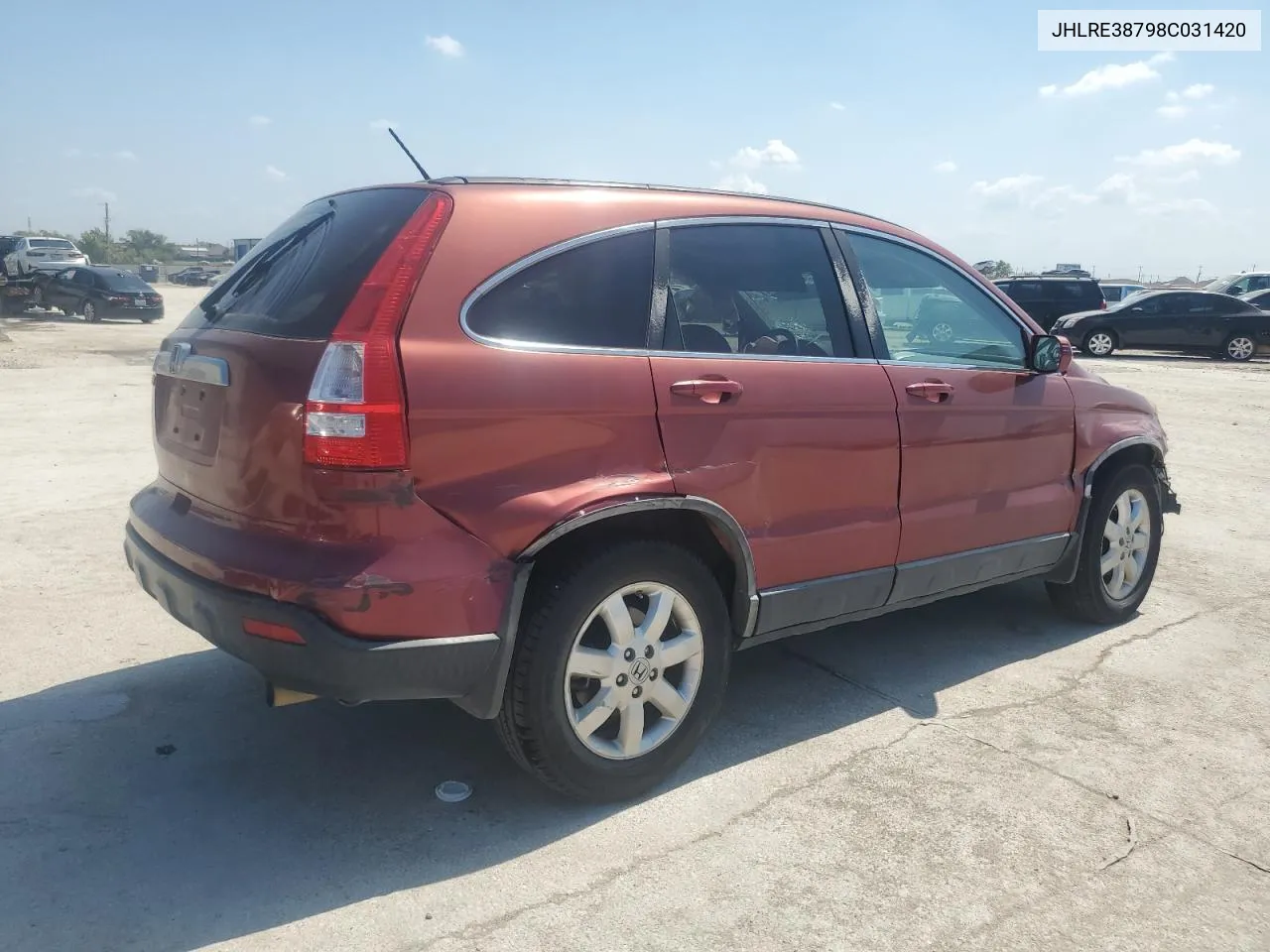 JHLRE38798C031420 2008 Honda Cr-V Exl