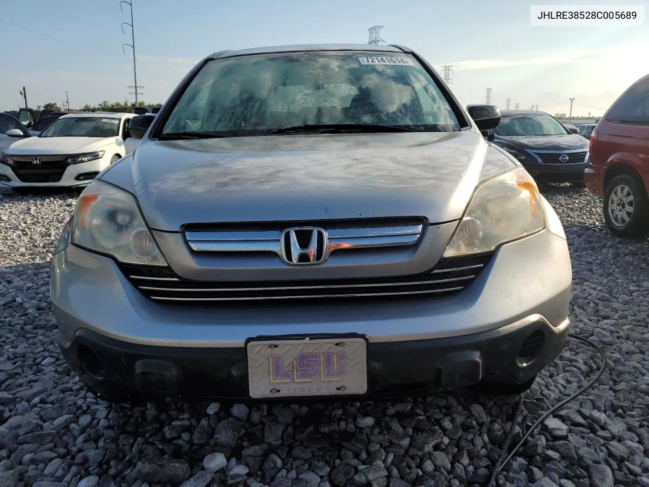 2008 Honda Cr-V Ex VIN: JHLRE38528C005689 Lot: 72141614