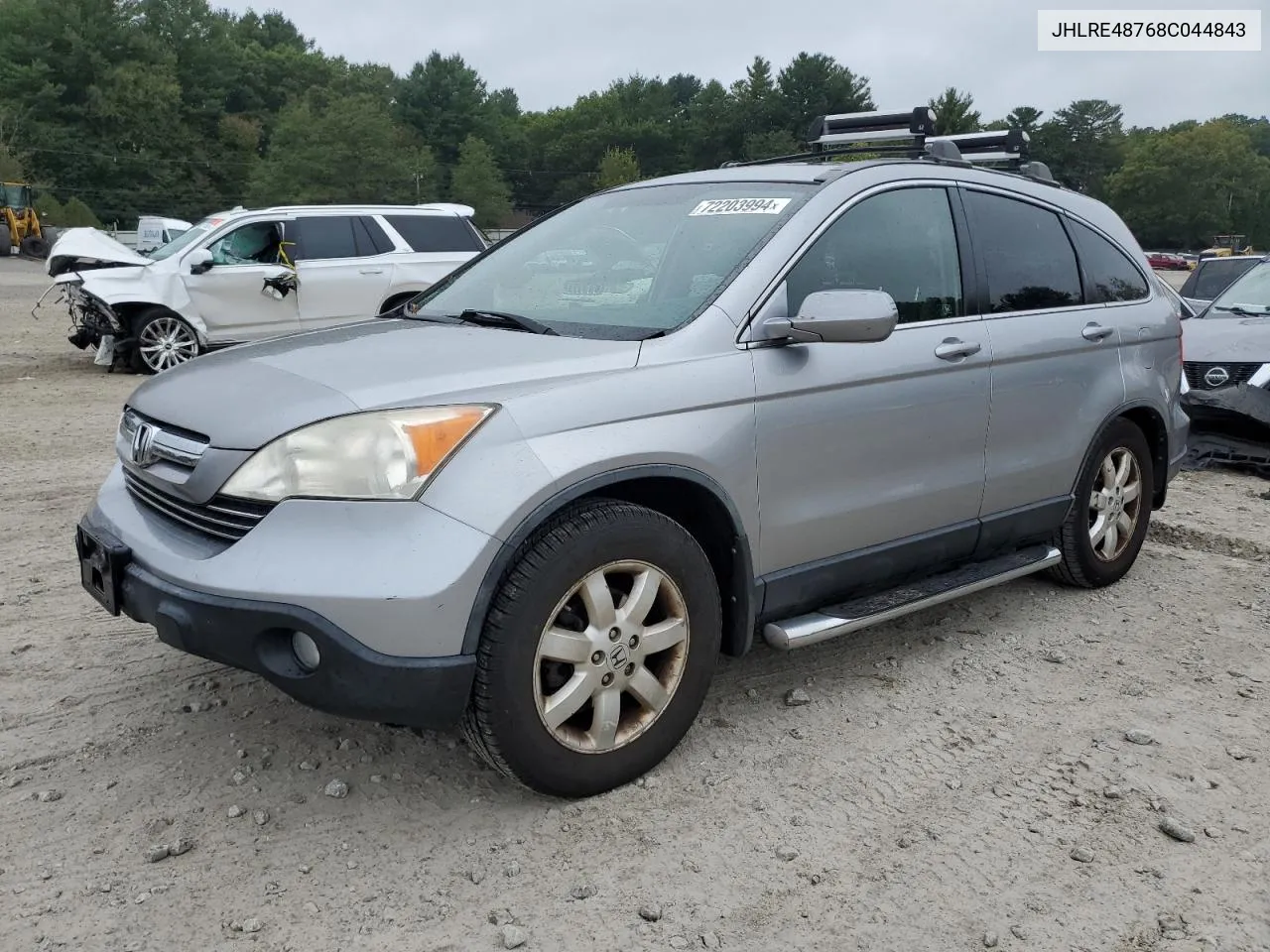 2008 Honda Cr-V Exl VIN: JHLRE48768C044843 Lot: 72203994