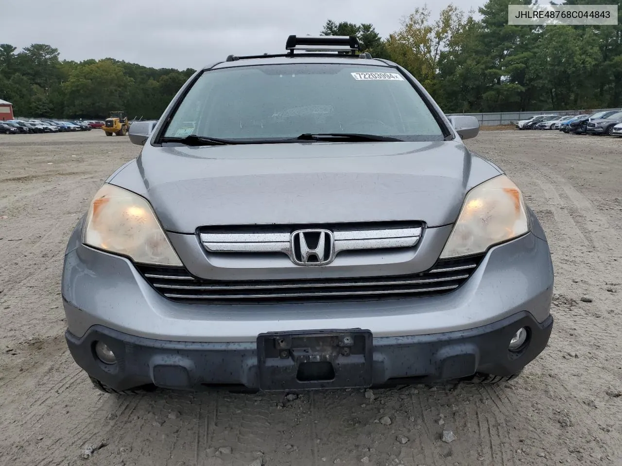 2008 Honda Cr-V Exl VIN: JHLRE48768C044843 Lot: 72203994