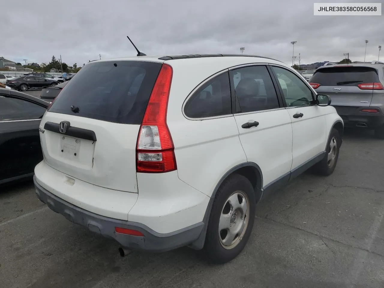 2008 Honda Cr-V Lx VIN: JHLRE38358C056568 Lot: 72238254