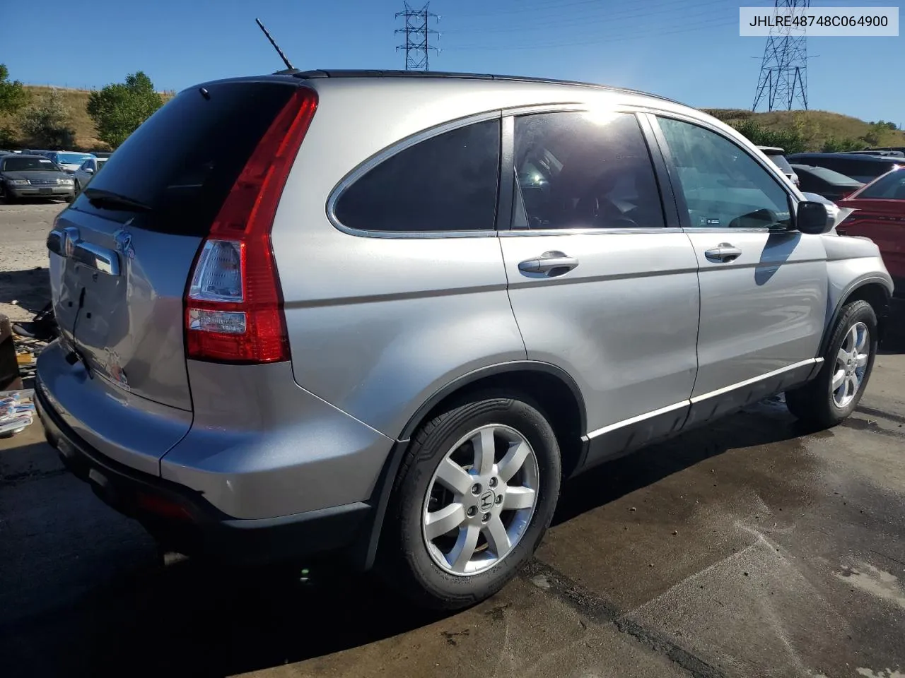 JHLRE48748C064900 2008 Honda Cr-V Exl