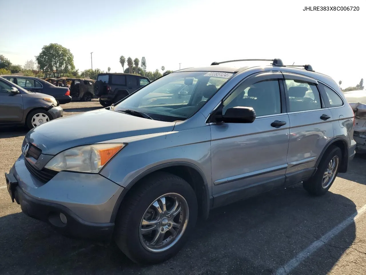 2008 Honda Cr-V Lx VIN: JHLRE383X8C006720 Lot: 72285124