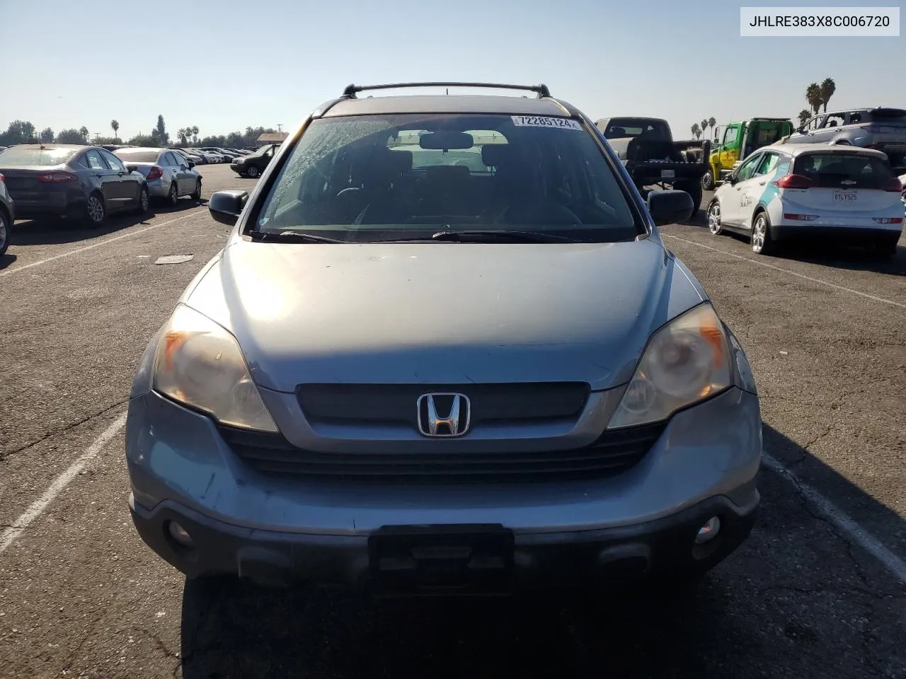 2008 Honda Cr-V Lx VIN: JHLRE383X8C006720 Lot: 72285124